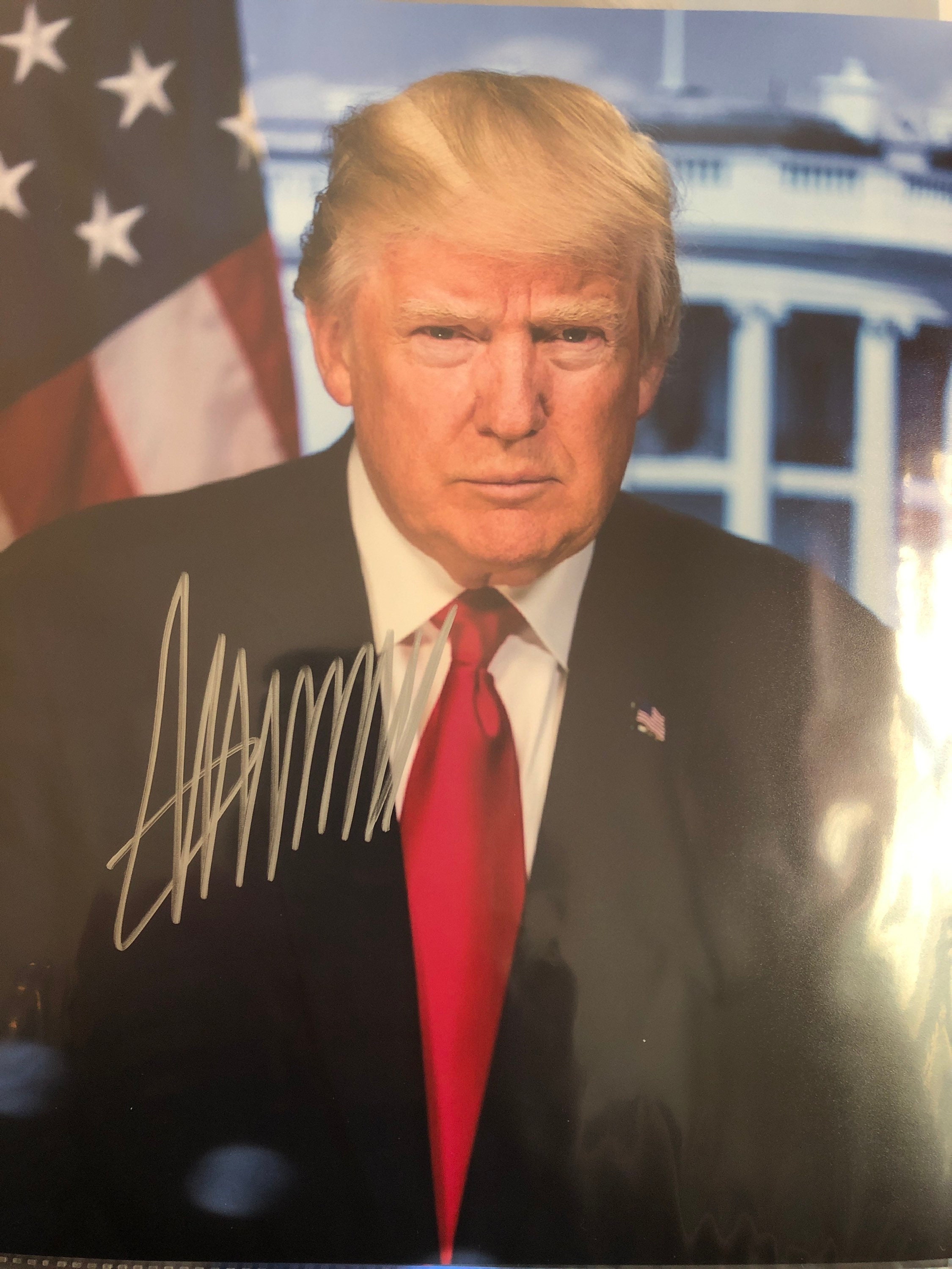 President Donald Trump Signed 8x10 Photo USA - Etsy
