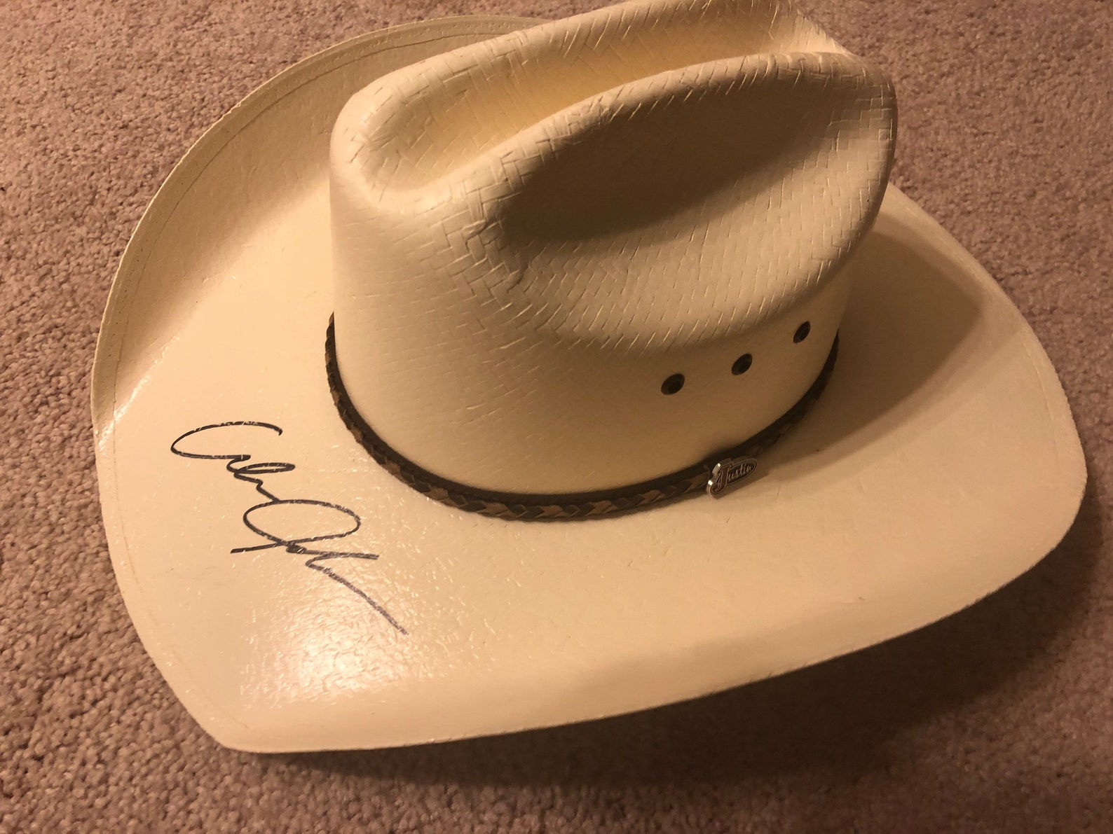 Alan Jackson Signed Cowboy Hat Etsy