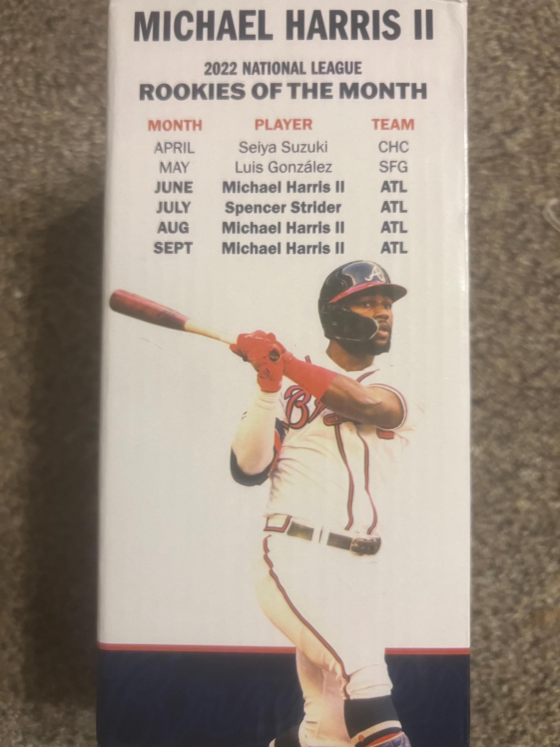 Michael Harris II Atlanta Braves NL Rookie of the Year Signed