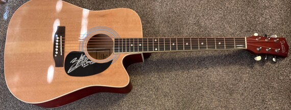Zach Bryan Signed Blonde Acoustic Guitar