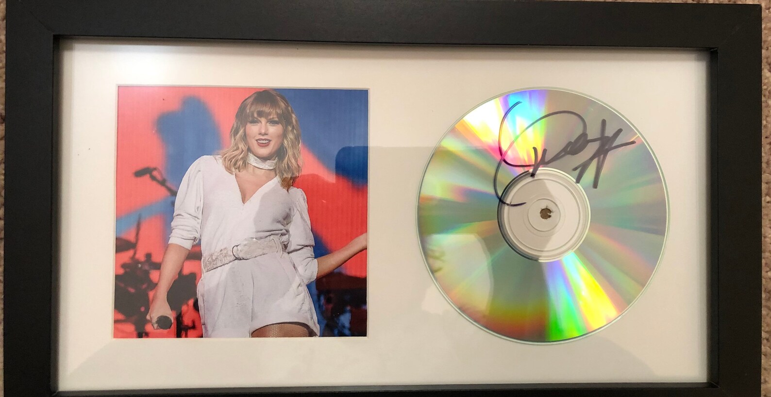 Taylor Swift Signed Framed CD/Photo Collage in 7x12 Etsy