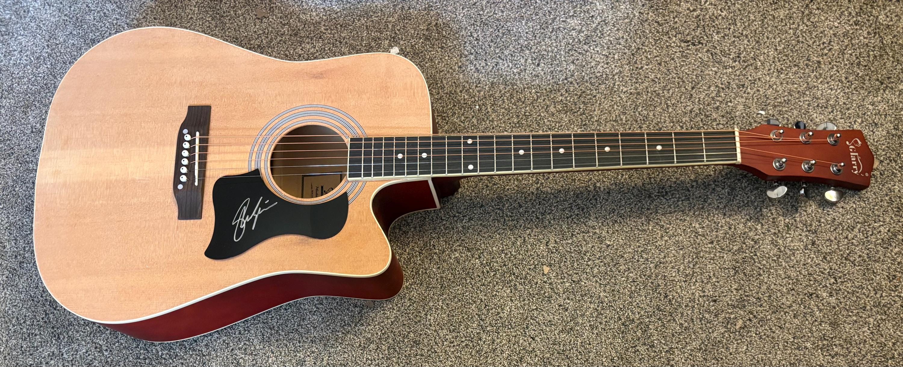 Shania Twain Signed Blonde Acoustic Guitar