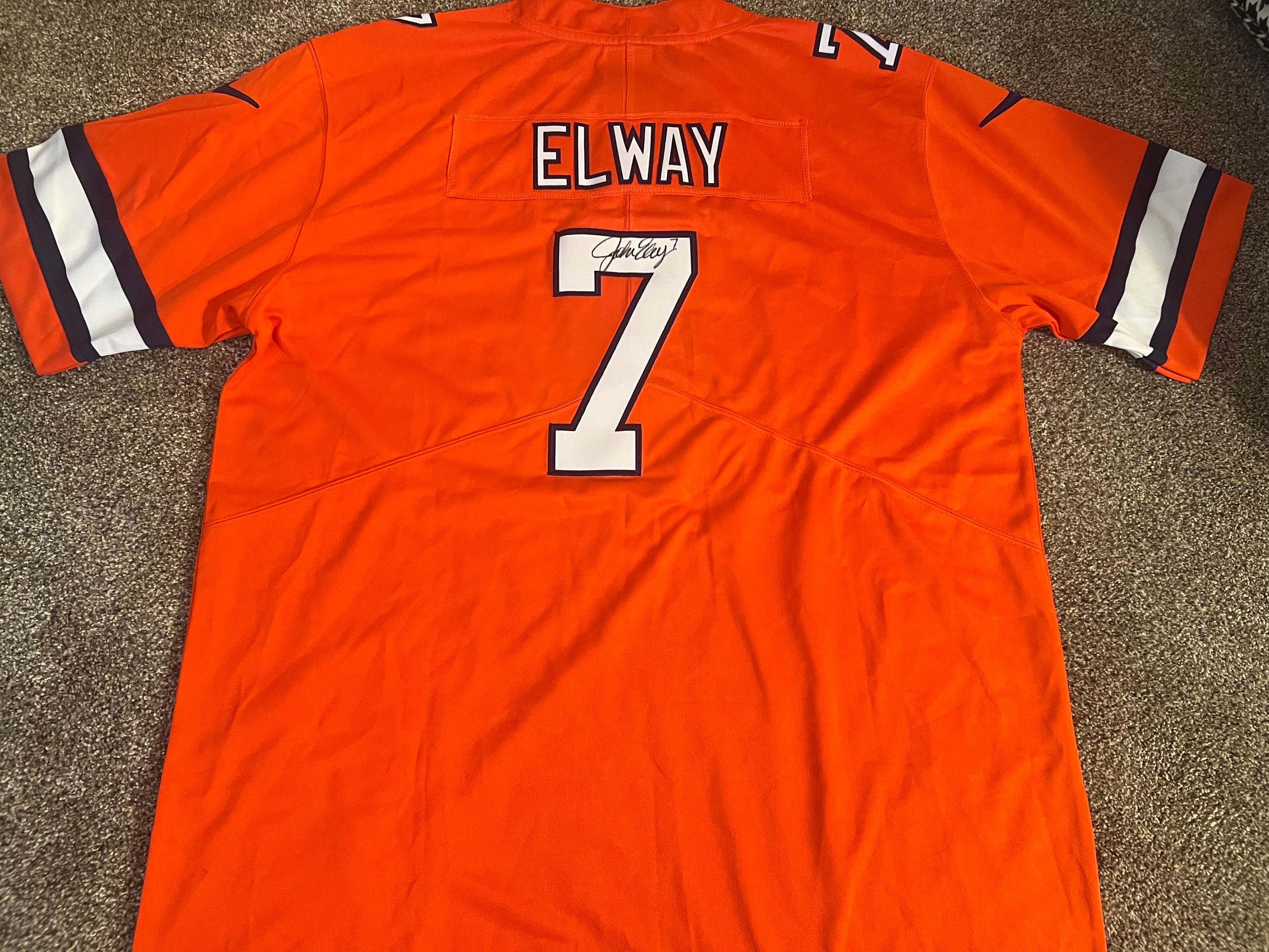 John Elway Denver Broncos QB Signed Orange Crush Jersey - Etsy