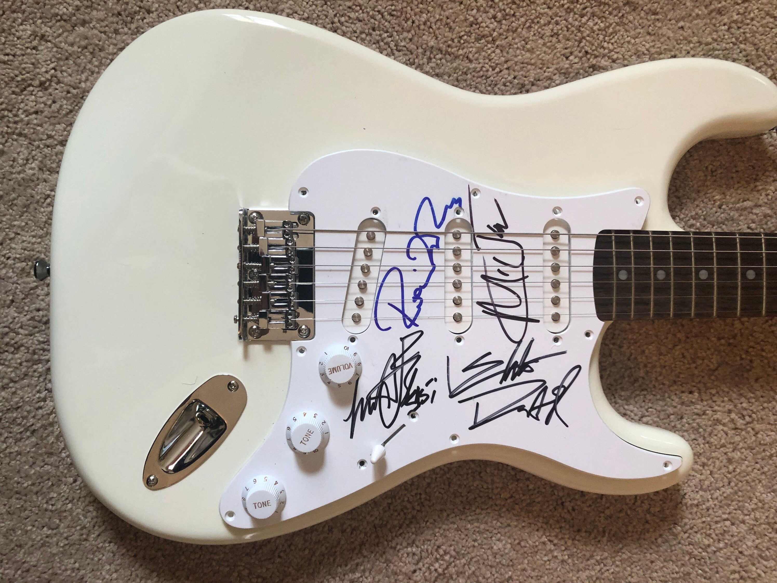 The Rolling Stones Group Signed Electric Guitar Etsy
