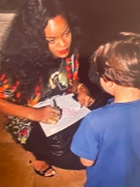 Rihanna Signed Framed Cover Photo & CD in 7x13 Super Bowl - Etsy