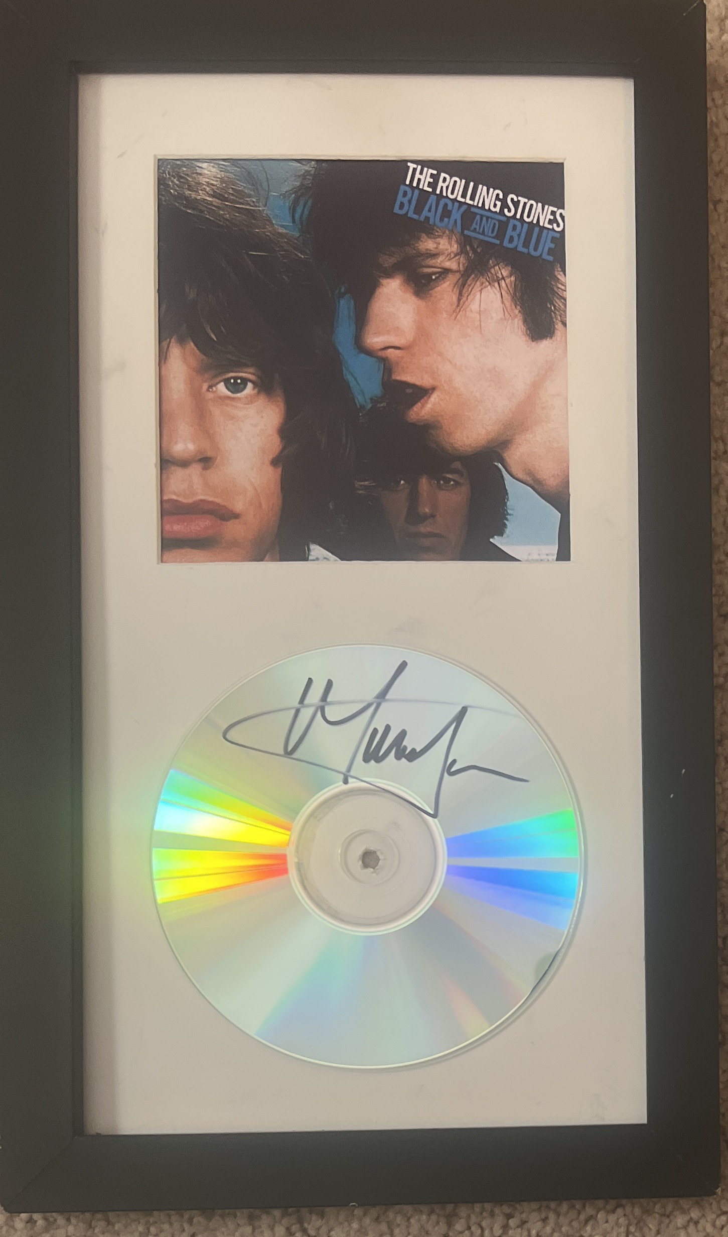 ローリング・ストーンズ　サイン入りCD ローリング・ストーンズ プロデューサー サイン入りCD RSグッズ1973