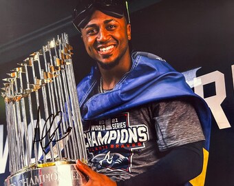 Ozzie Albies Atlanta Braves Signed 8x10 Photo World Series
