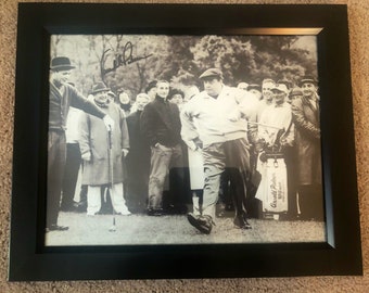 Arnold Palmer Golf una leyenda Firma 11x14 Foto con Jackie Gleason enmarcada