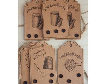Favour tags Especially for you Baby shower Hen party sewing knitting x25 