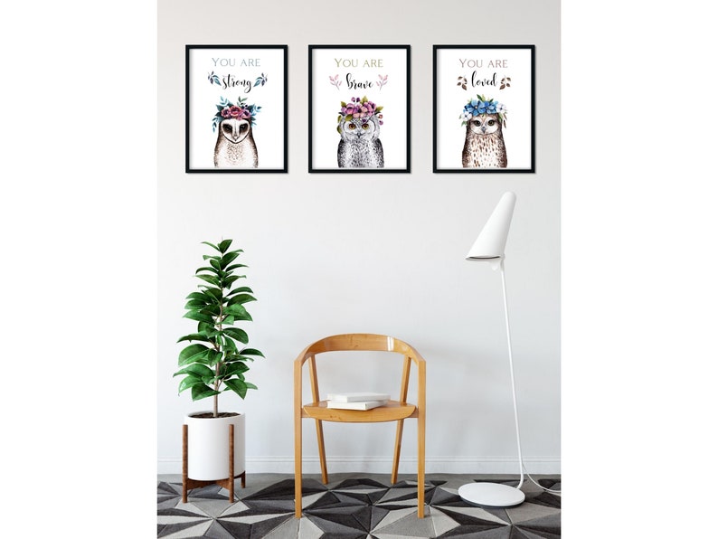 Girl Bedroom Wall Art PRINTABLE 'you Are Brave' Etsy