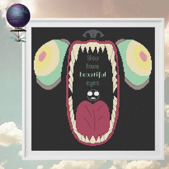 You Have Beautiful Eyes Over the Garden Wall Cross Stitch Etsy