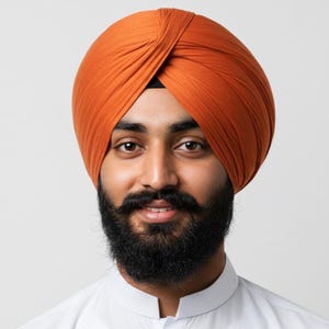 Sikh Turban - RUST | Voile Turban | 100% Cotton | Turban Fabric | Full Voile Turban | 1 Meter Long | Gift for Sikh | Indian Turban