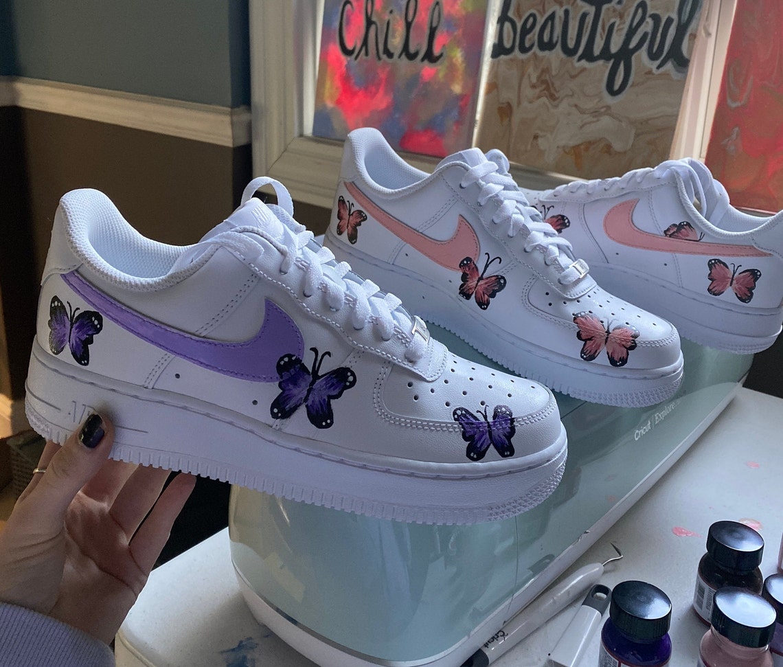 customized butterfly air force 1