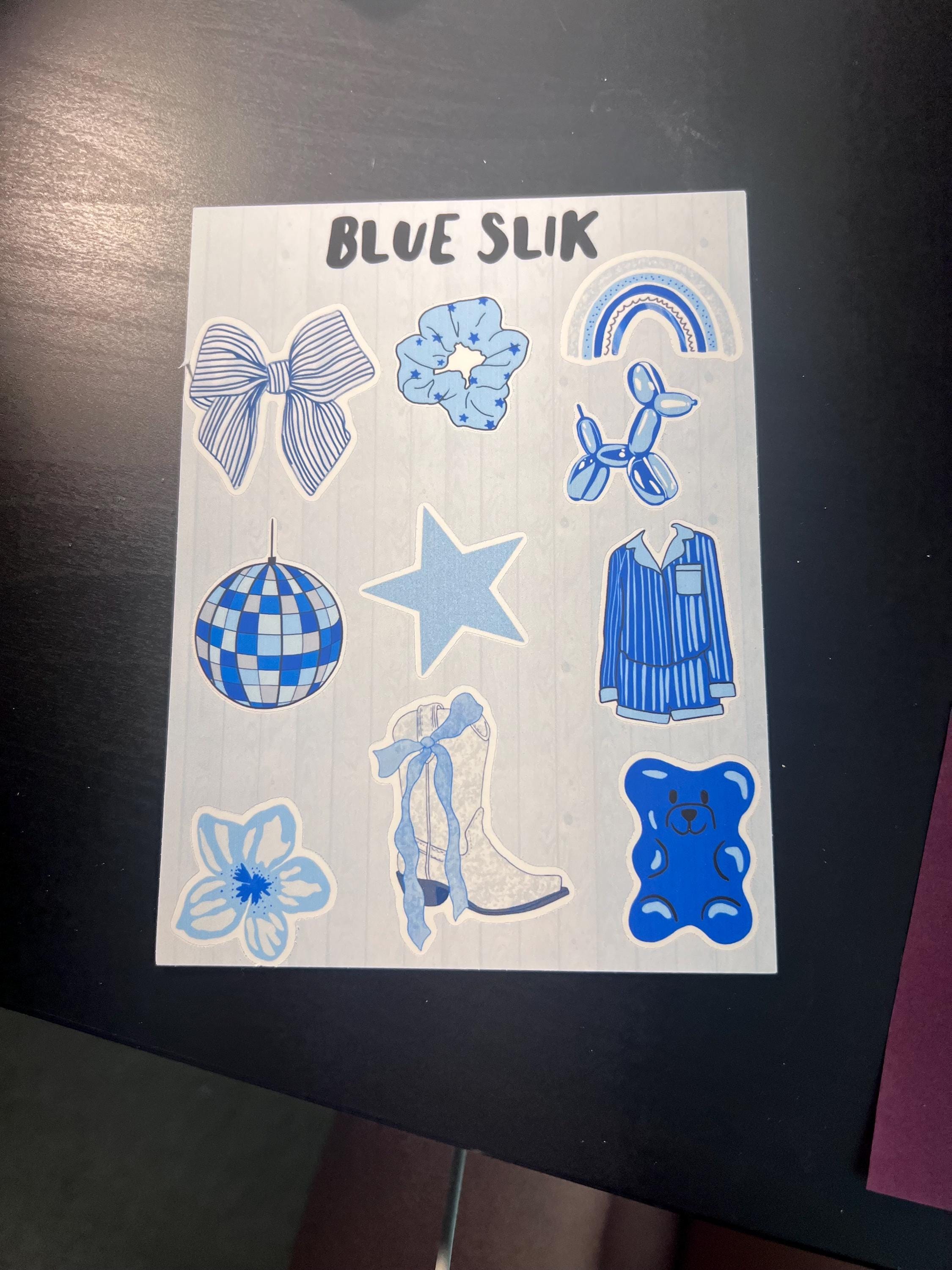 Blue Sticker Sheet - Etsy