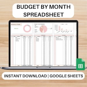 Budget nach Monat Vorlage | Haushaltskalkulation | Budget Vorlage