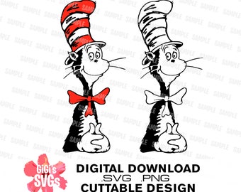 Dr Seuss Hat Svg Etsy