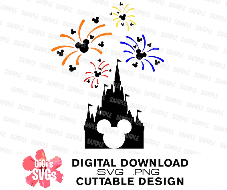 Download Disney Fireworks svg Disney Castle svg Disney Castle | Etsy