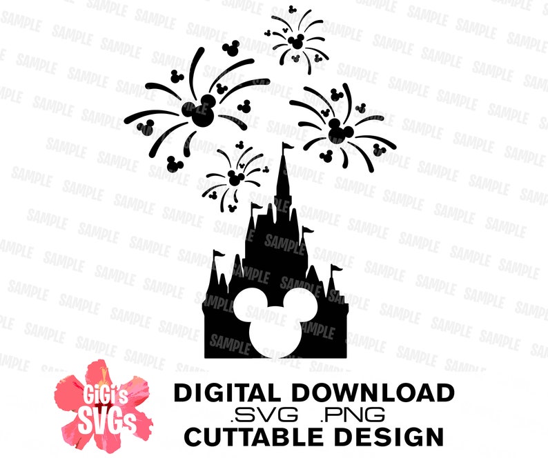 Download Disney Fireworks svg Disney Castle svg Disney Castle | Etsy