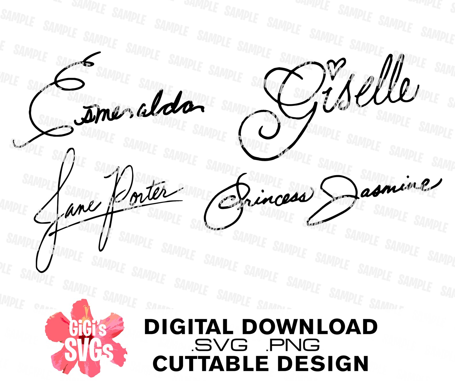 Disney Signatures Disney Princess Character | Etsy