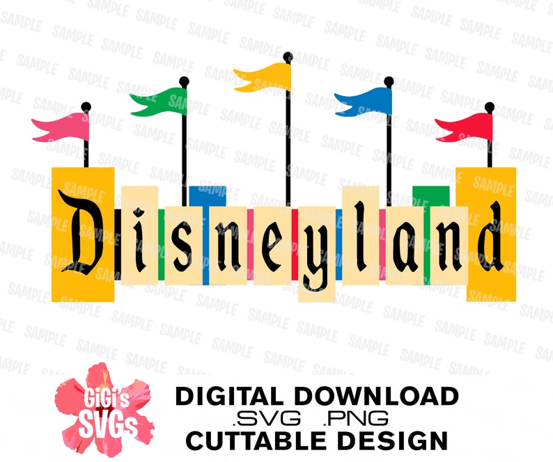 Disneyland Sign SVG