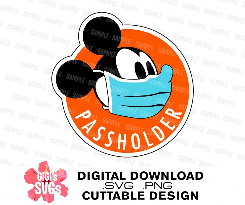 Download Disney Passholder svg Mickey mask Disney svg Annual | Etsy