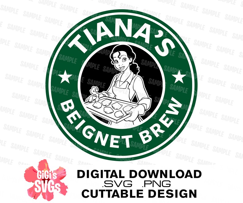 Download Disney Starbucks svg Disney coffee svg Tiana svg Princess ...