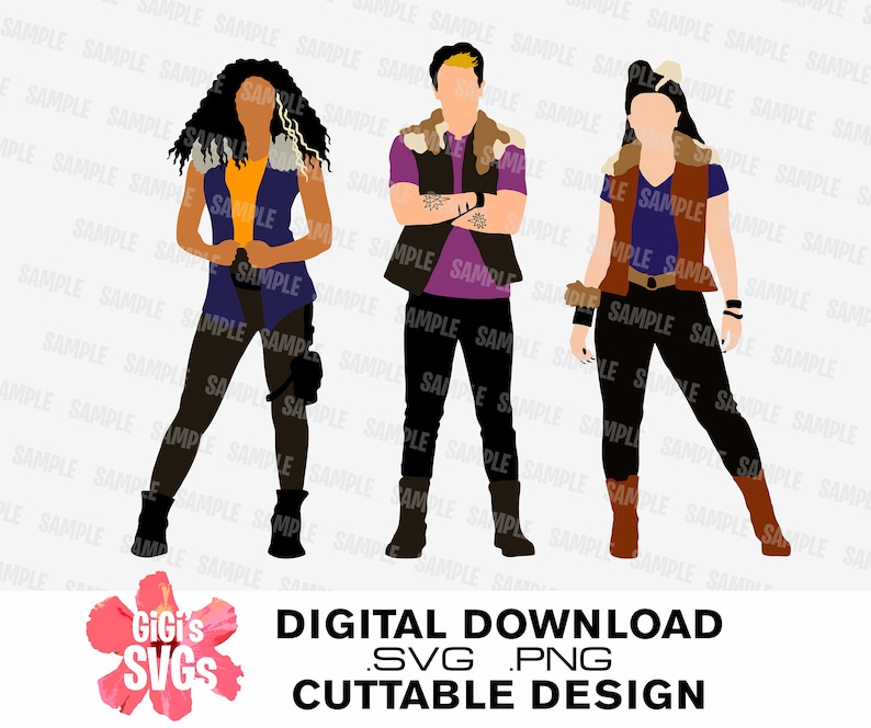 Download Disney Zombies svg Werewolves BUNDLE OF 3 DESIGNS Zombies ...