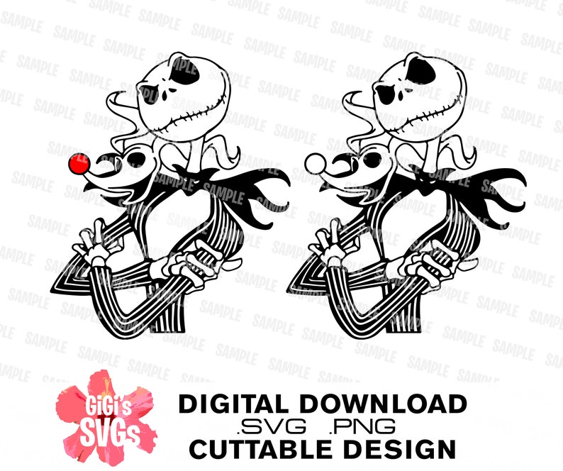 Download Nightmare Before Christmas SVG BUNDLE of 5 Jack Skellington | Etsy