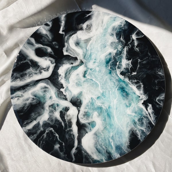 Abstract Resin Art Etsy