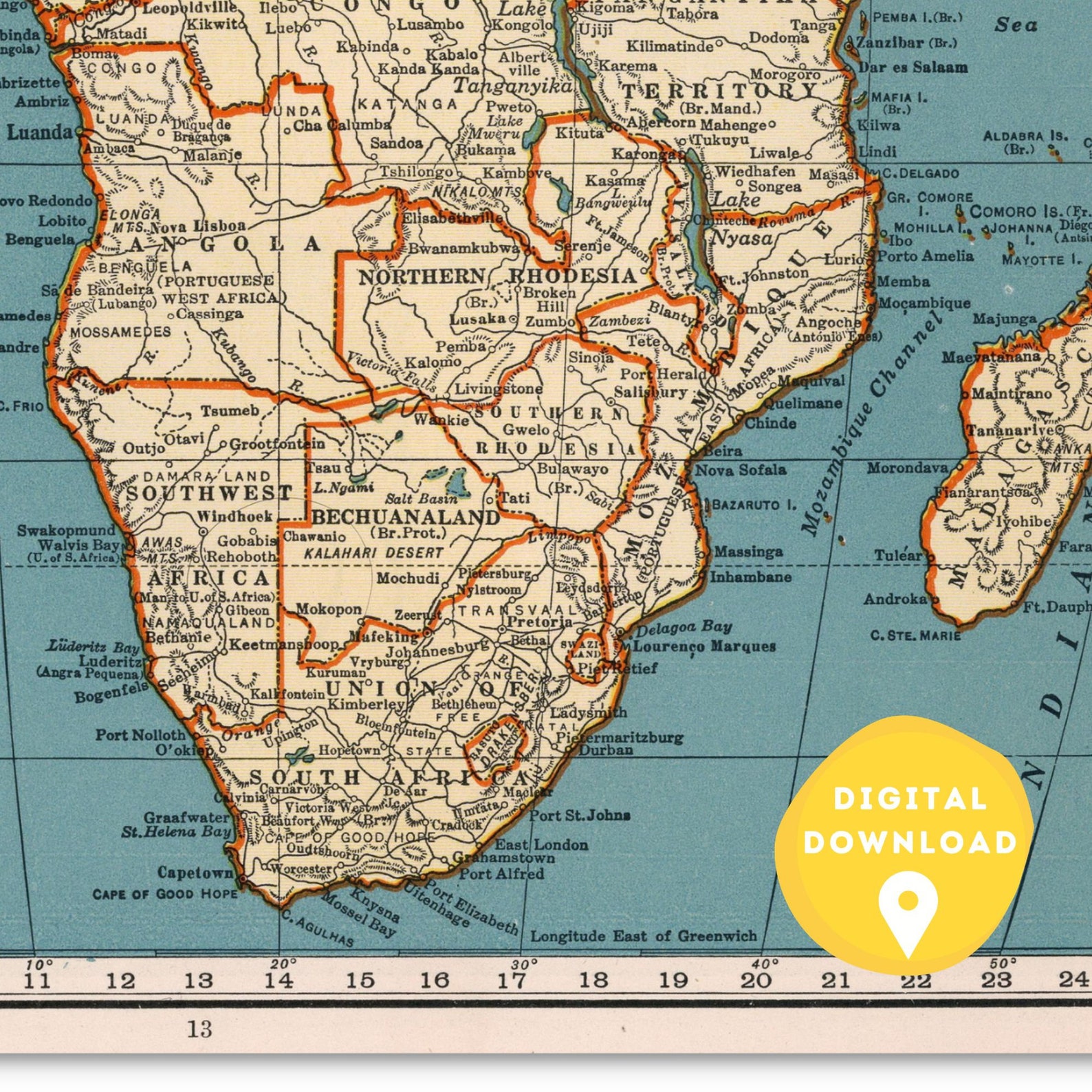 Map of Africa Printable Africa Map Africa Map Poster Africa Map Map of Africa Printable Africa Map Africa Map Poster Africa Map