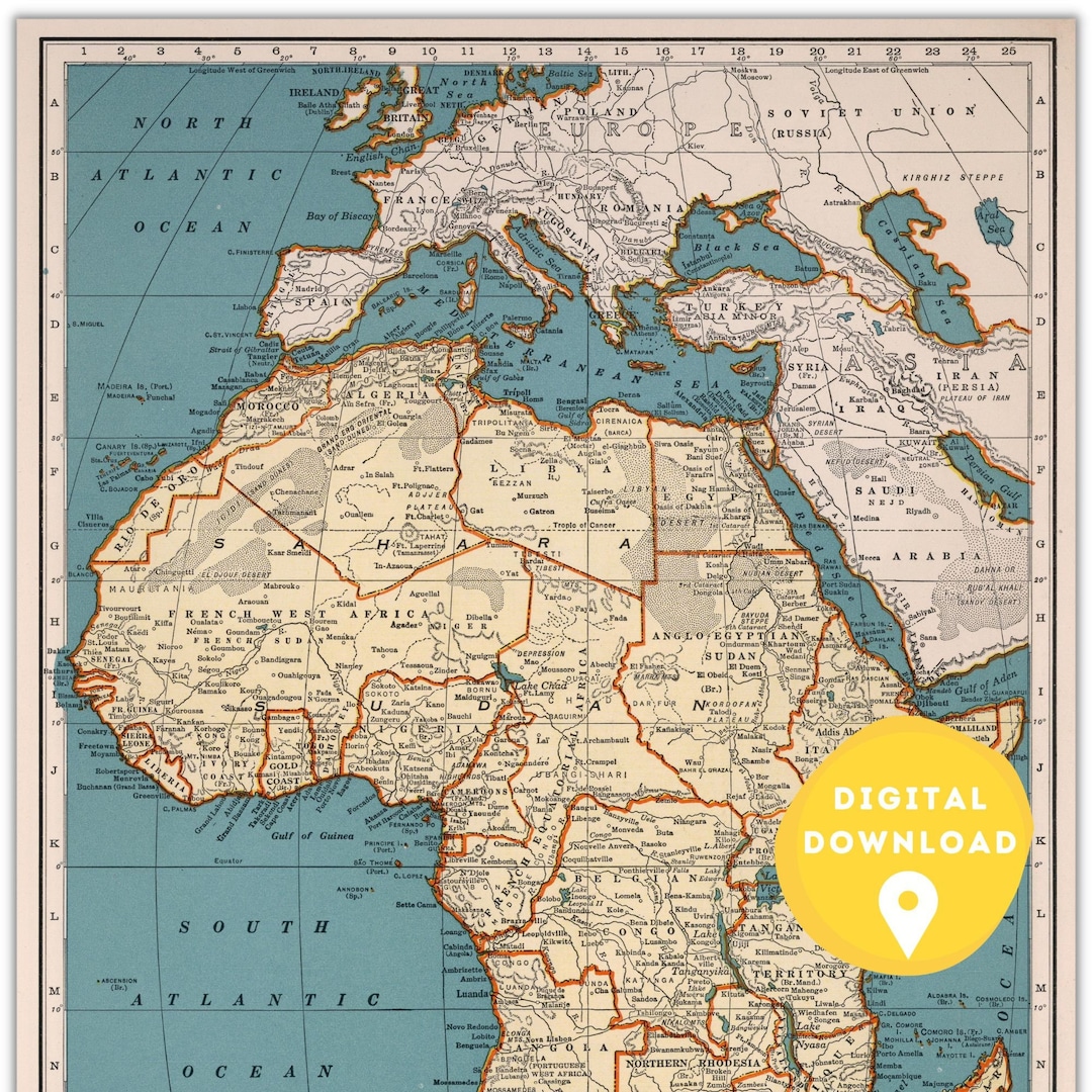 Map of Africa Printable Africa - Il 1080xN.4493293560 Tcnb 