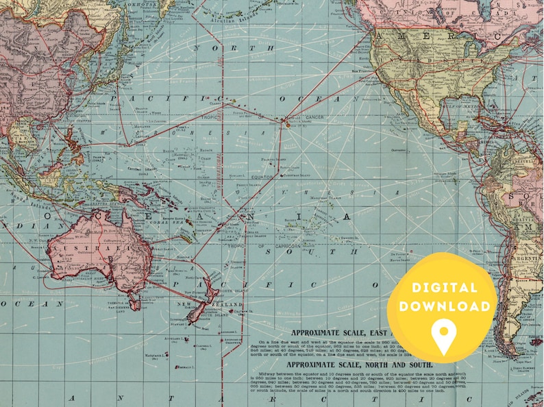 world-map-1912-digital-download-vintage-map-retro-map-etsy