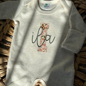 Baby name announcement outfit going home outfit newborn outfit baby name romper name announcement newborn hospital outfit personalized name