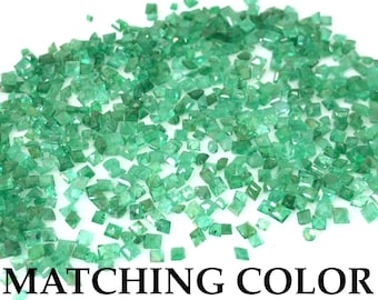 2 To 3 mm Zambia Emerald Square Shape Cut Faceted Beautiful Fine Quality Loose Gemstone Best For Making Beautiful Good Looking Jewelry