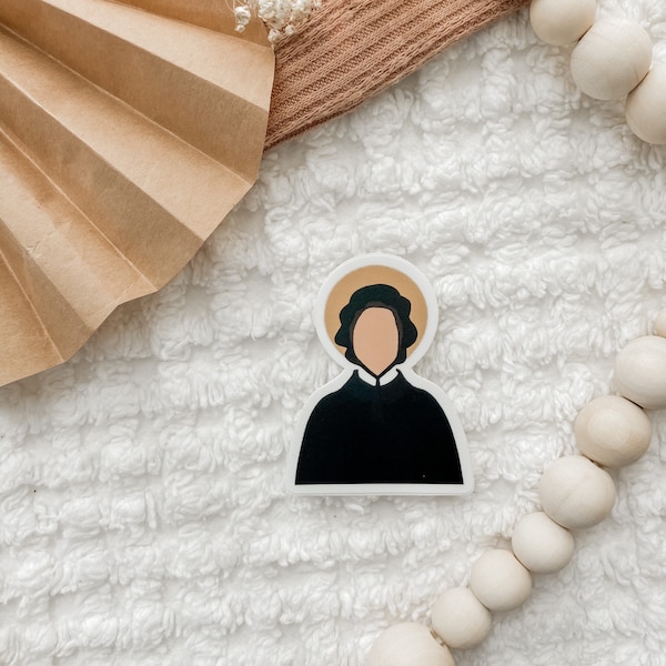 St. Elizabeth Ann Seton Vinyl Sticker, Catholic Sticker, Saint Sticker, Laptop Sticker