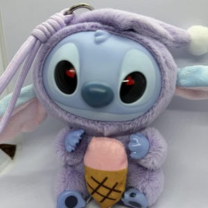 MINISO Disney Stitch Eat Something Before Sleep Collection Vinyl Plush Ice Cream