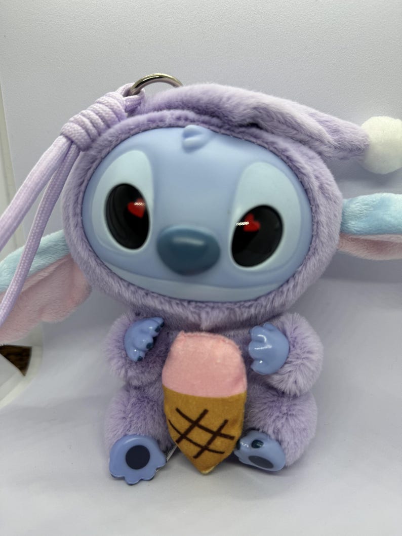 MINISO Disney Stitch Eat Something Before Sleep Collection Vinyl Plush Ice Cream