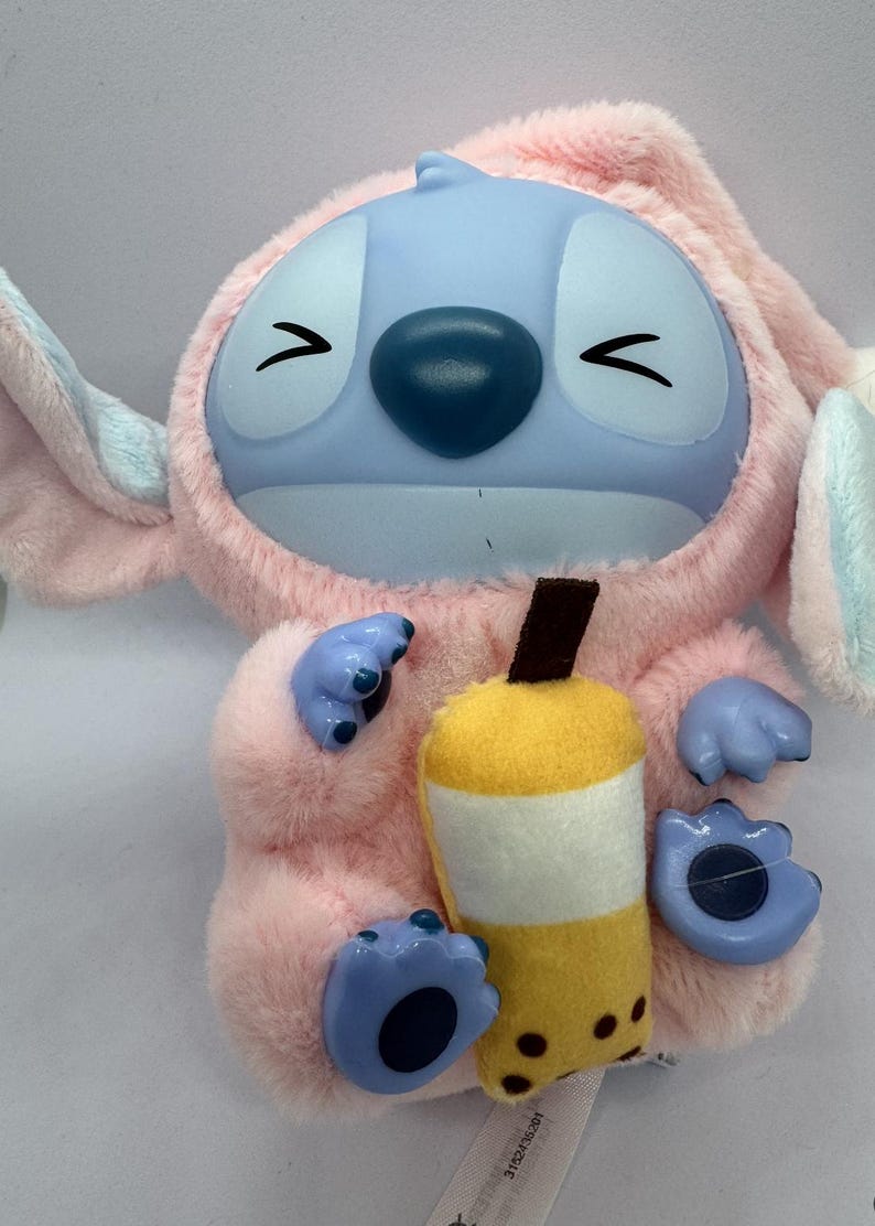 MINISO Disney Stitch Eat Something Before Sleep Collection Vinyl Plush Boba