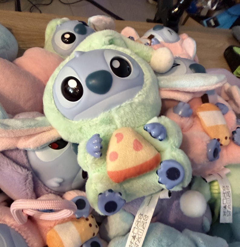 MINISO Disney Stitch Eat Something Before Sleep Collection Vinyl Plush image 1