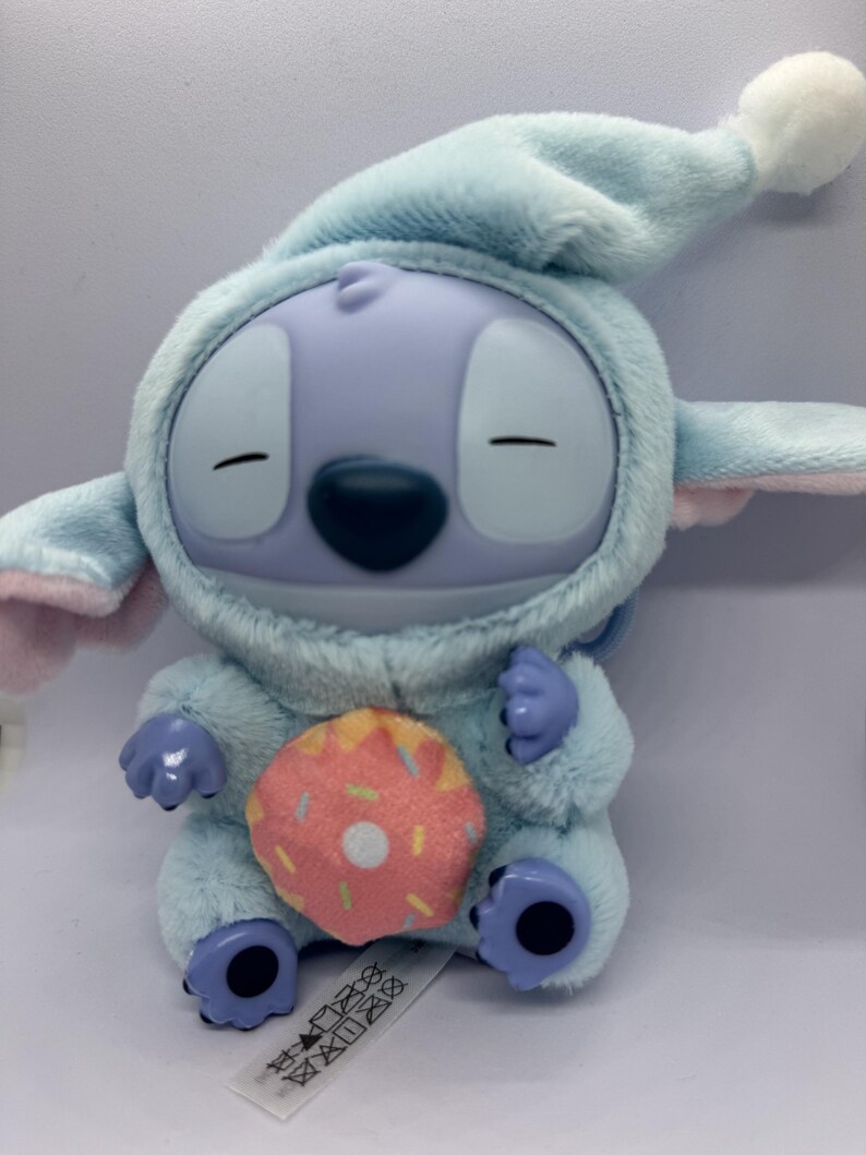 MINISO Disney Stitch Eat Something Before Sleep Collection Vinyl Plush Donut