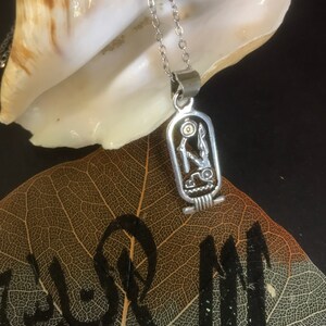 egyptıan necklace starlıng sılver Pharaoh Khartoush wıth sıiver chean free