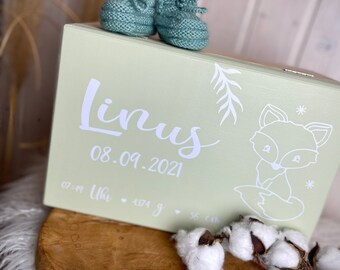 Souvenir box baby / storage box / birth gift / individual