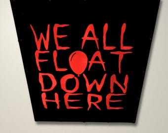 We All Float Down Here LED Lightbox