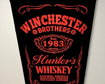 Supernatural Winchester Brothers Hunters Whiskey LED Lightbox