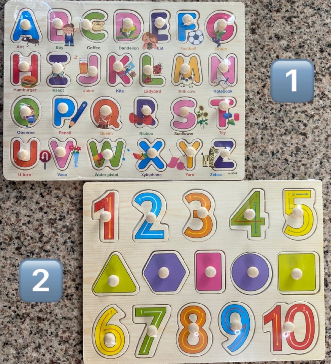 Wooden Peg Puzzle Etsy