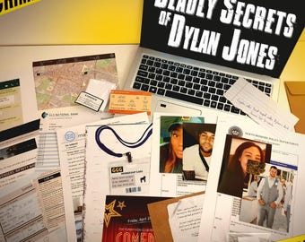 DETECTIVE COLD CASE om op te lossen - Deadly Secrets of Dylan Jones - true crime, coldcasedossiers, misdaad, detectivedossier, cold case-game, cadeau