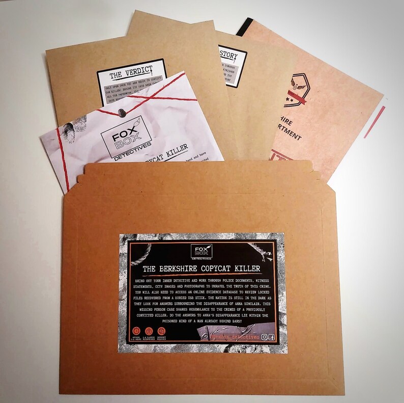 DETECTIVE COLD CASE to Solve the Berkshire Copycat Killer Etsy