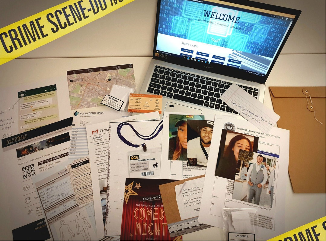 Unsolved Murder Mystery Game - Cold Case Files Investigation - CRYPTIC  KILLERS - Detective Evidence & Crime File - Individuals, Date Nights &  Party