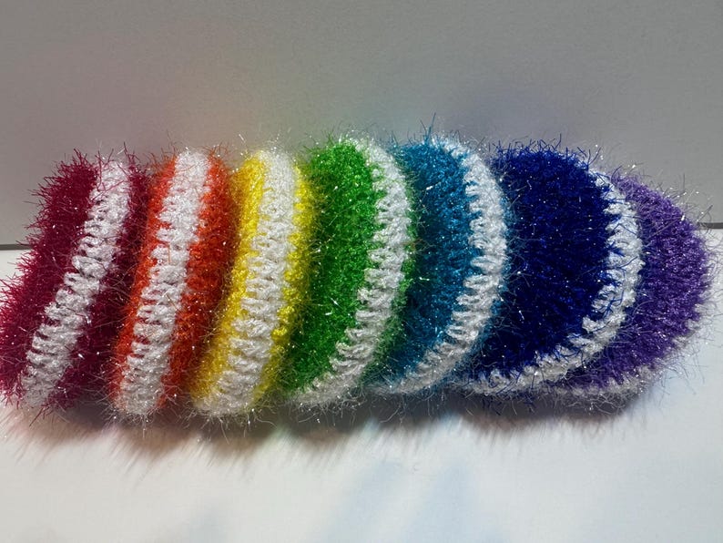 Scrubbies - Small but Tough (rainbow Colors -set of 7) - Etsy