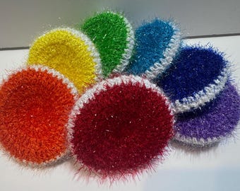 Scrubbies - Small but tough (Rainbow colors -Set of 7)